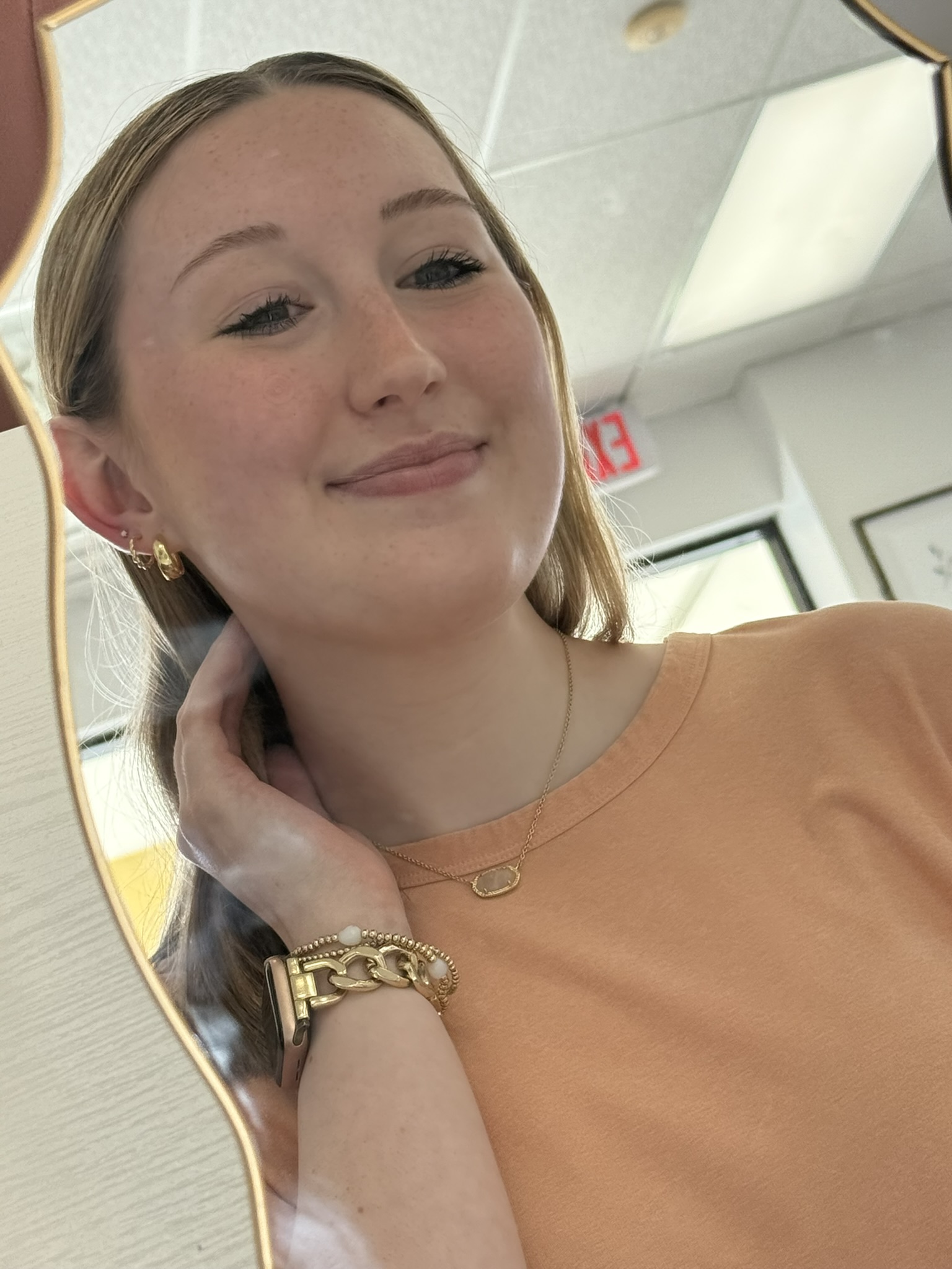 Evermore ear piercing close-up