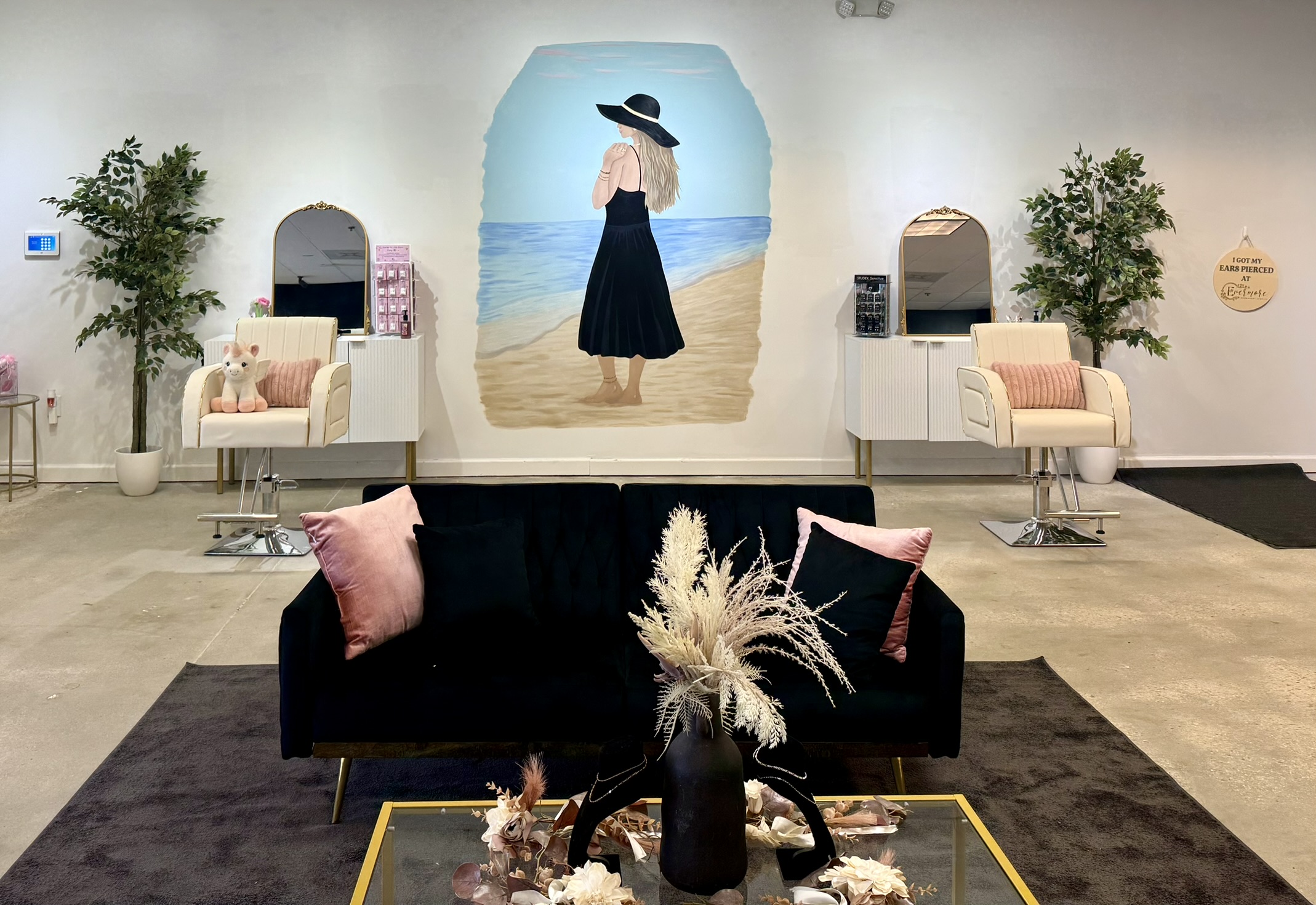 Luxury ear piercing studio at Evermore in Gulf Shores, AL