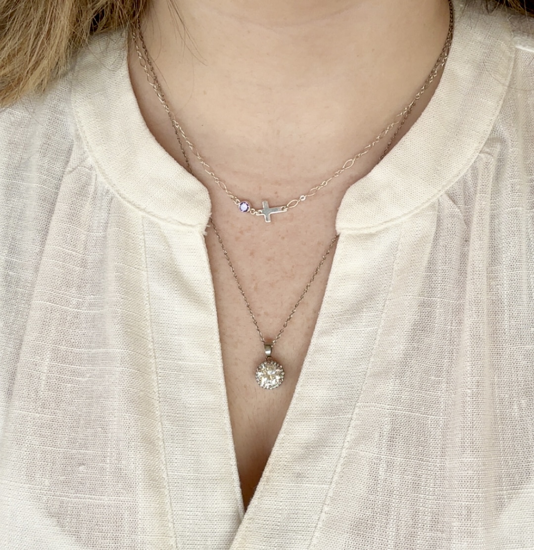 Evermore permanent necklace close-up