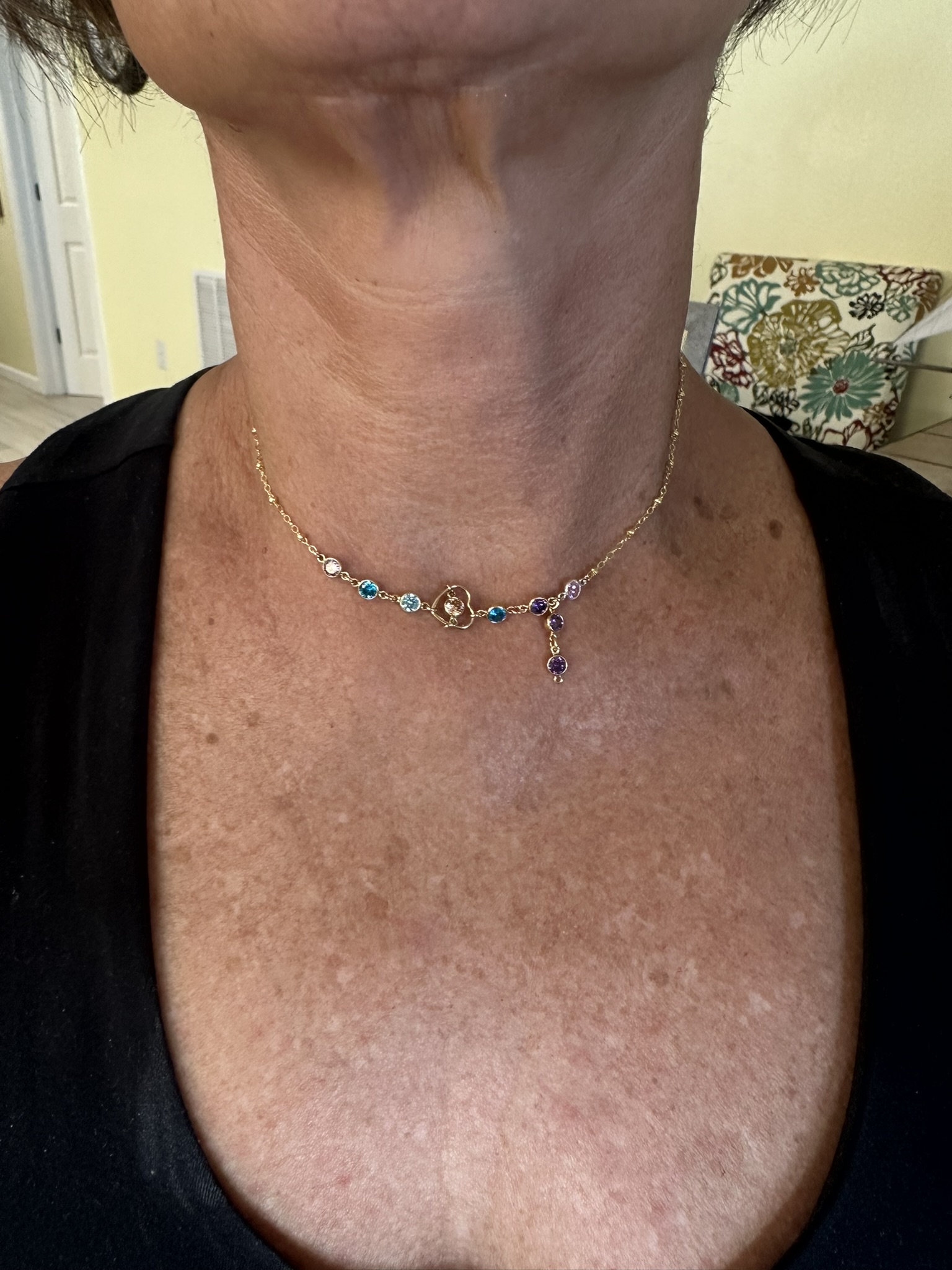 Permanent jewelry necklace